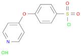 Benzenesulfonyl chloride, 4-(4-pyridinyloxy)-, hydrochloride (1:1)