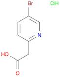 2-Pyridineacetic acid, 5-bromo-, hydrochloride (1:1)