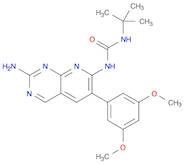 Urea, N-[2-amino-6-(3,5-dimethoxyphenyl)pyrido[2,3-d]pyrimidin-7-yl]-N'-(1,1-dimethylethyl)-