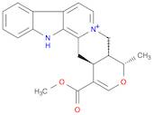 Oxayohimbanium, 3,4,5,6,16,17-hexadehydro-16-(methoxycarbonyl)-19-methyl-, (19α)-