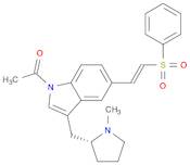 Ethanone, 1-[3-[[(2R)-1-methyl-2-pyrrolidinyl]methyl]-5-[(1E)-2-(phenylsulfonyl)ethenyl]-1H-indol-1-yl]-