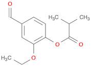 Propanoic acid, 2-methyl-, 2-ethoxy-4-formylphenyl ester