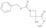 1,3-Azetidinedicarboxylic acid, 3-hydroxy-, 3-methyl 1-(phenylmethyl) ester