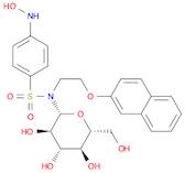 Benzenesulfonamide, N-β-D-glucopyranosyl-4-(hydroxyamino)-N-[2-(2-naphthalenyloxy)ethyl]-