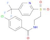 Benzamide, 4-chloro-N-[2-[[5-(trifluoromethyl)-2-pyridinyl]sulfonyl]ethyl]-