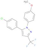 1H-Pyrazole, 5-(4-chlorophenyl)-1-(4-methoxyphenyl)-3-(trifluoromethyl)-