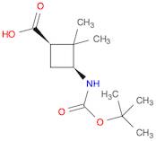 Cyclobutanecarboxylic acid, 3-[[(1,1-dimethylethoxy)carbonyl]amino]-2,2-dimethyl-, (1R,3S)-