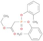 Acetic acid, 2-[bis(2-methylphenoxy)phosphinyl]-, ethyl ester