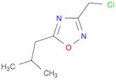 1,2,4-Oxadiazole, 3-(chloromethyl)-5-(2-methylpropyl)-
