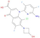 3-Quinolinecarboxylic acid, 1-(6-amino-3,5-difluoro-2-pyridinyl)-8-chloro-6-fluoro-1,4-dihydro-7-(3-hydroxy-1-azetidinyl)-4-oxo-