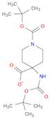 1,4-Piperidinedicarboxylic acid, 4-[[(1,1-dimethylethoxy)carbonyl]amino]-, 1-(1,1-dimethylethyl) ester