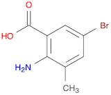 Benzoic acid, 2-amino-5-bromo-3-methyl-