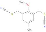Thiocyanic acid, (2-methoxy-5-methyl-1,3-phenylene)bis(methylene) ester (9CI)