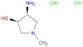 3-Pyrrolidinol, 4-amino-1-methyl-, hydrochloride (1:2), (3R,4S)-