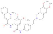 3-Quinolinecarboxamide, N-[2-[[[4-[2-(3,4-dihydro-6,7-dimethoxy-2(1H)-isoquinolinyl)ethyl]phenyl]amino]carbonyl]-4,5-dimethoxyphenyl]-