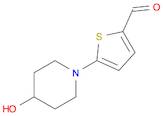 2-Thiophenecarboxaldehyde, 5-(4-hydroxy-1-piperidinyl)-