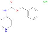 Carbamic acid, N-4-piperidinyl-, phenylmethyl ester, hydrochloride (1:1)