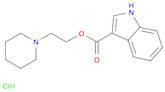1H-Indole-3-carboxylic acid, 2-(1-piperidinyl)ethyl ester, hydrochloride (1:1)