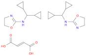 2-Oxazolamine, N-(dicyclopropylmethyl)-4,5-dihydro-, (2E)-2-butenedioate (2:1)