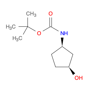 Carbamic acid, N-[(1R,3S)-3-hydroxycyclopentyl]-, 1,1-dimethylethyl ester, rel-
