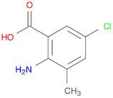 Benzoic acid, 2-amino-5-chloro-3-methyl-
