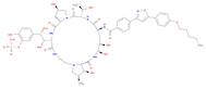 Pneumocandin A0, 1-[(4R,5R)-4,5-dihydroxy-N2-[4-[5-[4-(pentyloxy)phenyl]-3-isoxazolyl]benzoyl]-L-ornithine]-4-[(4S)-4-hydroxy-4-[4-hydroxy-3-(sulfooxy)phenyl]-L-threonine]-, sodium salt (1:1)