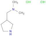 3-Pyrrolidinemethanamine, N,N-dimethyl-, hydrochloride (1:2)