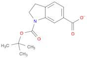 1H-Indole-1,6-dicarboxylic acid, 2,3-dihydro-, 1-(1,1-dimethylethyl) ester