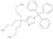 1H-Imidazole, 4-(tributylstannyl)-1-(triphenylmethyl)-