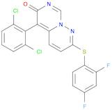 6H-Pyrimido[1,6-b]pyridazin-6-one, 5-(2,6-dichlorophenyl)-2-[(2,4-difluorophenyl)thio]-