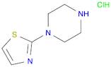Piperazine, 1-(2-thiazolyl)-, hydrochloride (1:1)