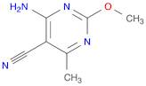 5-Pyrimidinecarbonitrile, 4-amino-2-methoxy-6-methyl-