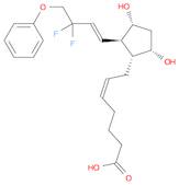 5-Heptenoic acid, 7-[(1R,2R,3R,5S)-2-[(1E)-3,3-difluoro-4-phenoxy-1-buten-1-yl]-3,5-dihydroxycyclopentyl]-, (5Z)-