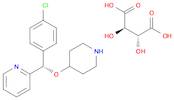 Pyridine, 2-[(S)-(4-chlorophenyl)(4-piperidinyloxy)methyl]-, (2R,3R)-2,3-dihydroxybutanedioate (1:1)
