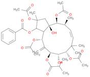 Propanoic acid, 2-methyl-, (2R,3R,3aS,4R,6S,7S,8S,10E,12S,13S,13aR)-2,4,8,13-tetrakis(acetyloxy)-3-(benzoyloxy)-2,3,3a,4,5,6,7,8,9,12,13,13a-dodecahydro-7,13a-dihydroxy-2,9,9,12-tetramethyl-5-methylene-1H-cyclopentacyclododecen-6-yl ester