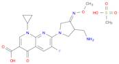 1,8-Naphthyridine-3-carboxylic acid, 7-[(4Z)-3-(aminomethyl)-4-(methoxyimino)-1-pyrrolidinyl]-1-cyclopropyl-6-fluoro-1,4-dihydro-4-oxo-, monomethanesulfonate