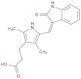 1H-Pyrrole-3-propanoic acid, 5-[(Z)-(1,2-dihydro-2-oxo-3H-indol-3-ylidene)methyl]-2,4-dimethyl-