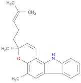 Pyrano[3,2-a]carbazole, 3,11-dihydro-3,5-dimethyl-3-(4-methyl-3-penten-1-yl)-, (3S)-