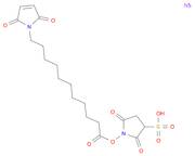 1H-Pyrrole-1-undecanoic acid, 2,5-dihydro-2,5-dioxo-, 2,5-dioxo-3-sulfo-1-pyrrolidinyl ester, sodium salt (1:1)