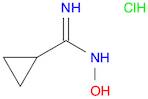 Cyclopropanecarboximidamide, N-hydroxy-, hydrochloride (1:1)