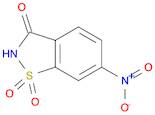 1,2-Benzisothiazol-3(2H)-one, 6-nitro-, 1,1-dioxide