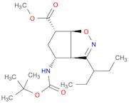 4H-Cyclopent[d]isoxazole-6-carboxylic acid, 4-[[(1,1-dimethylethoxy)carbonyl]amino]-3-(1-ethylpropyl)-3a,5,6,6a-tetrahydro-, methyl ester, (3aR,4R,6S,6aS)-