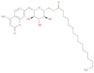 2H-1-Benzopyran-2-one, 4-methyl-7-[[6-S-(1-oxohexadecyl)-6-thio-β-D-glucopyranosyl]oxy]-