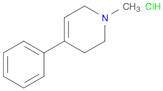 Pyridine, 1,2,3,6-tetrahydro-1-methyl-4-phenyl-, hydrochloride (1:1)