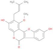 6H-Benzofuro[3,2-c][1]benzopyran-6-one, 3,9-dihydroxy-1-methoxy-2-(3-methyl-2-buten-1-yl)-