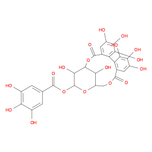 β-D-Glucopyranose, cyclic 3,6-[(1R)-4,4',5,5',6,6'-hexahydroxy[1,1'-biphenyl]-2,2'-dicarboxylate] 1-(3,4,5-trihydroxybenzoate)