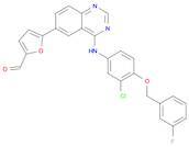 2-Furancarboxaldehyde, 5-[4-[[3-chloro-4-[(3-fluorophenyl)methoxy]phenyl]amino]-6-quinazolinyl]-