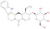Oxayohimban-21-one, 19,20-didehydro-16-ethenyl-17-(β-D-glucopyranosyloxy)-, (3β,15β,16α,17β)-