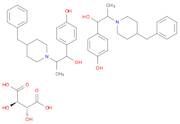 1-Piperidineethanol, α-(4-hydroxyphenyl)-β-methyl-4-(phenylmethyl)-, (2R,3R)-2,3-dihydroxybutanedioate (2:1)