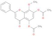 4H-1-Benzopyran-4-one, 5,7-bis(acetyloxy)-8-methoxy-2-phenyl-